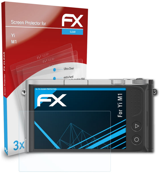 atFoliX FX-Clear Schutzfolie für Yi M1
