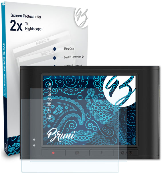 Bruni Basics-Clear Displayschutzfolie für Yi Nightscape