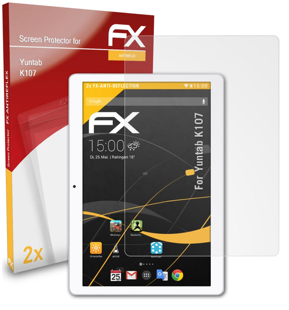 atFoliX FX-Antireflex Displayschutzfolie für Yuntab K107