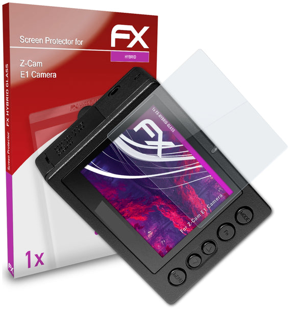 atFoliX FX-Hybrid-Glass Panzerglasfolie für Z-Cam E1 Camera