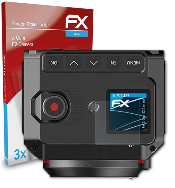atFoliX FX-Clear Schutzfolie für Z-Cam E2 Camera