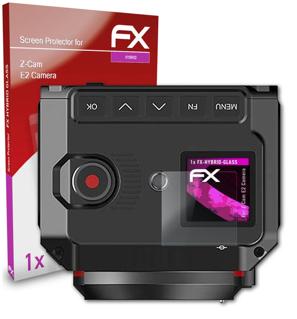 atFoliX FX-Hybrid-Glass Panzerglasfolie für Z-Cam E2 Camera