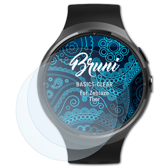 Bruni Basics-Clear Displayschutzfolie für Zeblaze Thor