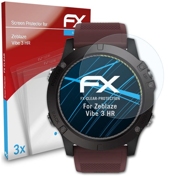 atFoliX FX-Clear Schutzfolie für Zeblaze Vibe 3 HR