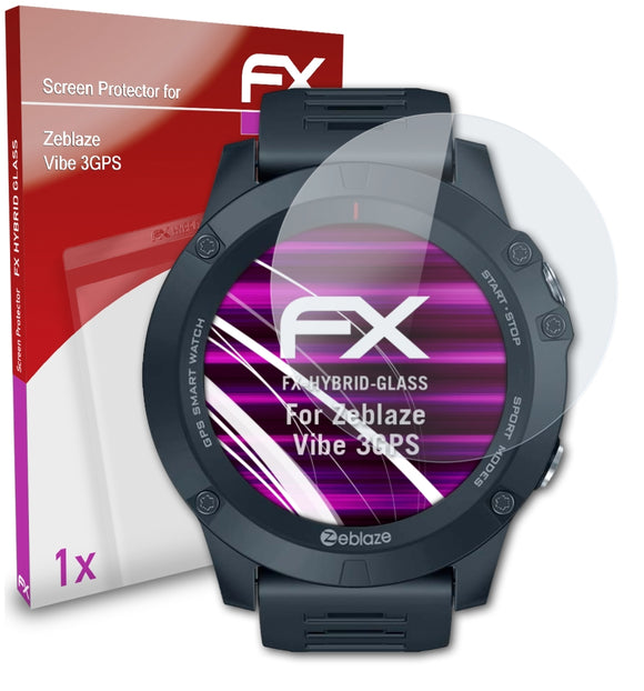 atFoliX FX-Hybrid-Glass Panzerglasfolie für Zeblaze Vibe 3GPS