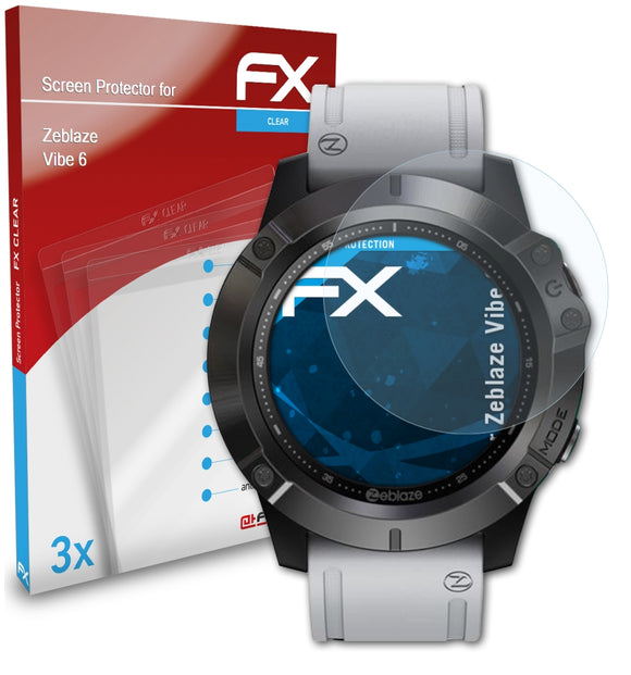 atFoliX FX-Clear Schutzfolie für Zeblaze Vibe 6
