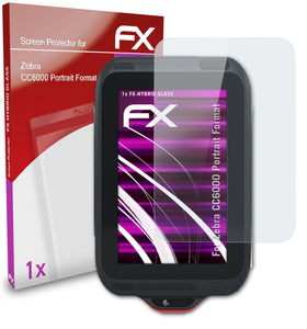 atFoliX FX-Hybrid-Glass Panzerglasfolie für Zebra CC6000 (Portrait Format)
