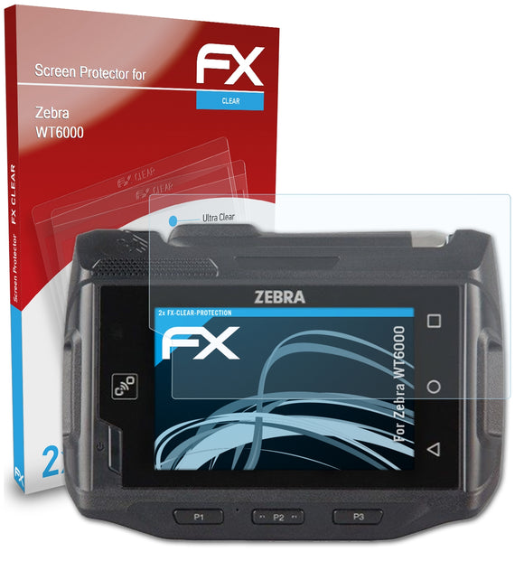 atFoliX FX-Clear Schutzfolie für Zebra WT6000