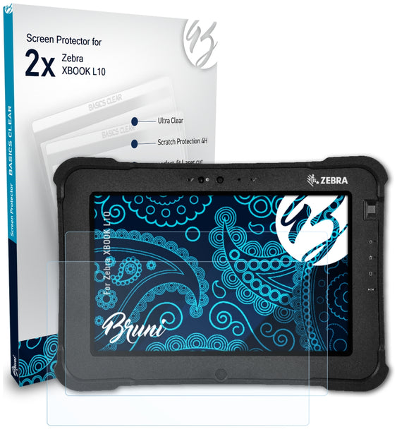 Bruni Basics-Clear Displayschutzfolie für Zebra XBOOK L10