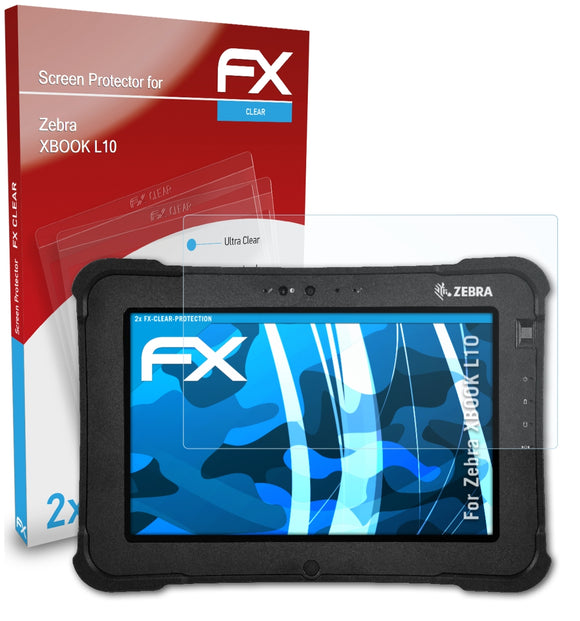 atFoliX FX-Clear Schutzfolie für Zebra XBOOK L10