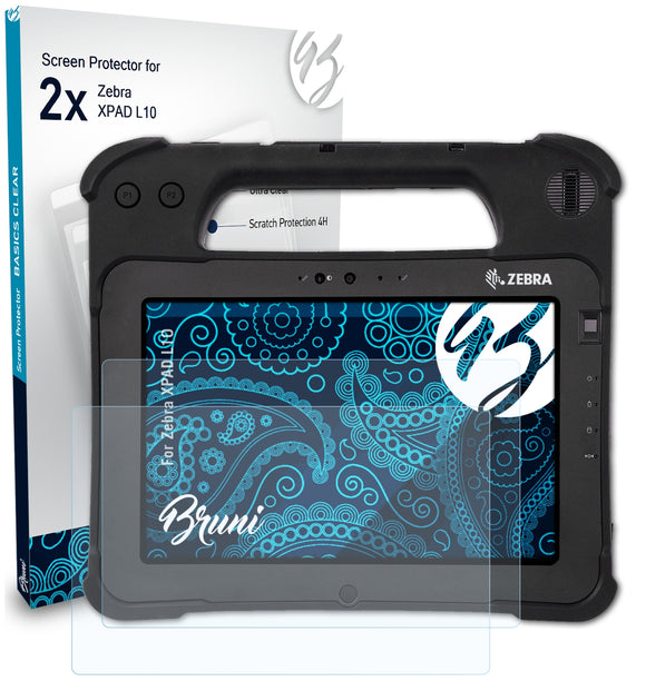 Bruni Basics-Clear Displayschutzfolie für Zebra XPAD L10