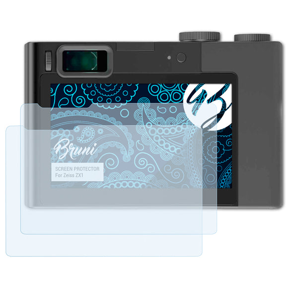 Bruni Basics-Clear Displayschutzfolie für Zeiss ZX1