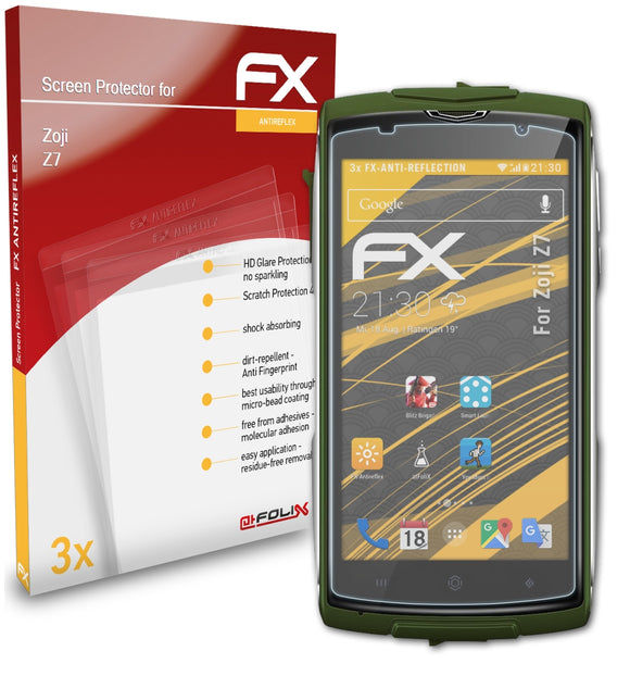 atFoliX FX-Antireflex Displayschutzfolie für Zoji Z7