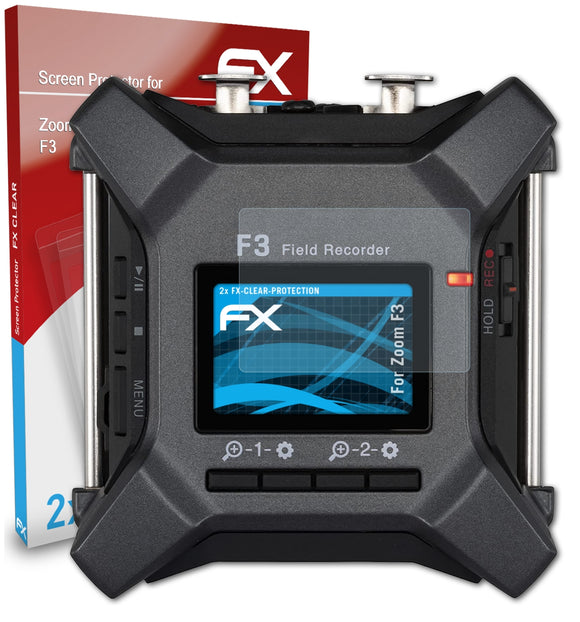 atFoliX FX-Clear Schutzfolie für Zoom F3