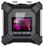 Glasfolie atFoliX kompatibel mit Zoom F3, 9H Hybrid-Glass FX