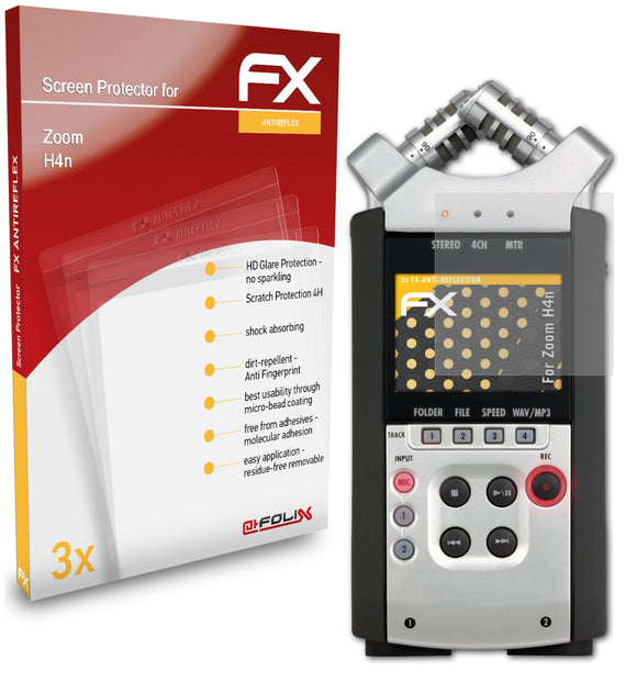 atFoliX FX-Antireflex Displayschutzfolie für Zoom H4n
