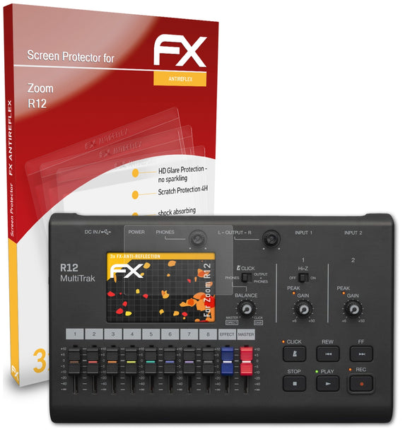 atFoliX FX-Antireflex Displayschutzfolie für Zoom R12