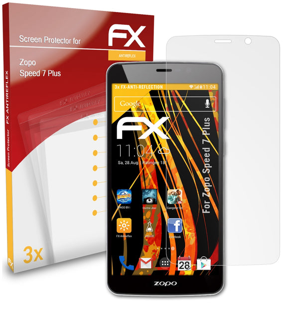 atFoliX FX-Antireflex Displayschutzfolie für Zopo Speed 7 Plus