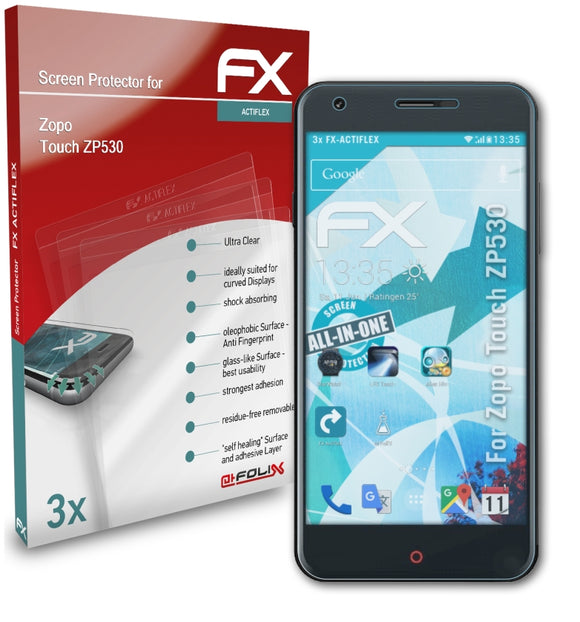 atFoliX FX-ActiFleX Displayschutzfolie für Zopo Touch ZP530