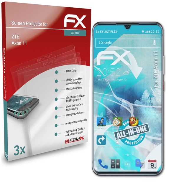 atFoliX FX-ActiFleX Displayschutzfolie für ZTE Axon 11