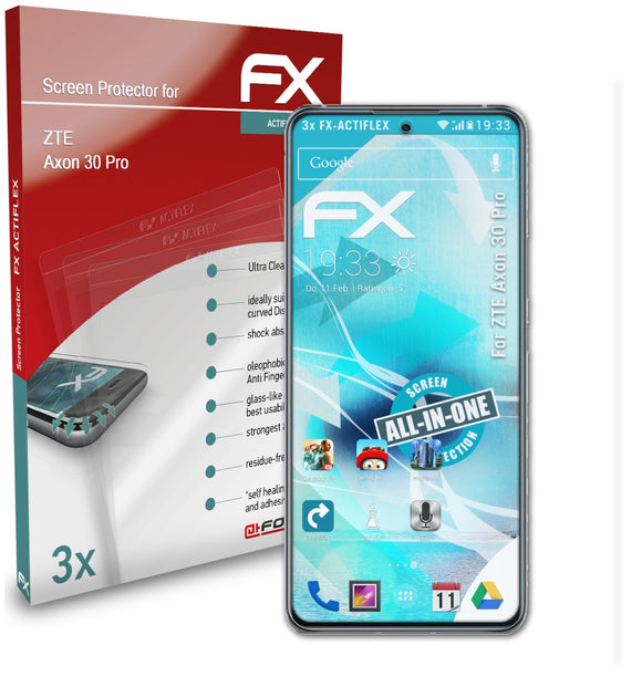 atFoliX FX-ActiFleX Displayschutzfolie für ZTE Axon 30 Pro