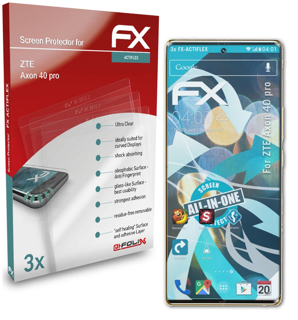 atFoliX FX-ActiFleX Displayschutzfolie für ZTE Axon 40 pro