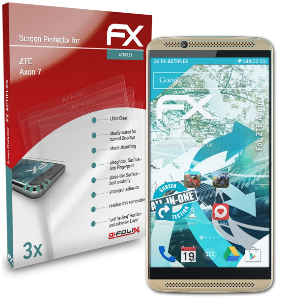 atFoliX FX-ActiFleX Displayschutzfolie für ZTE Axon 7