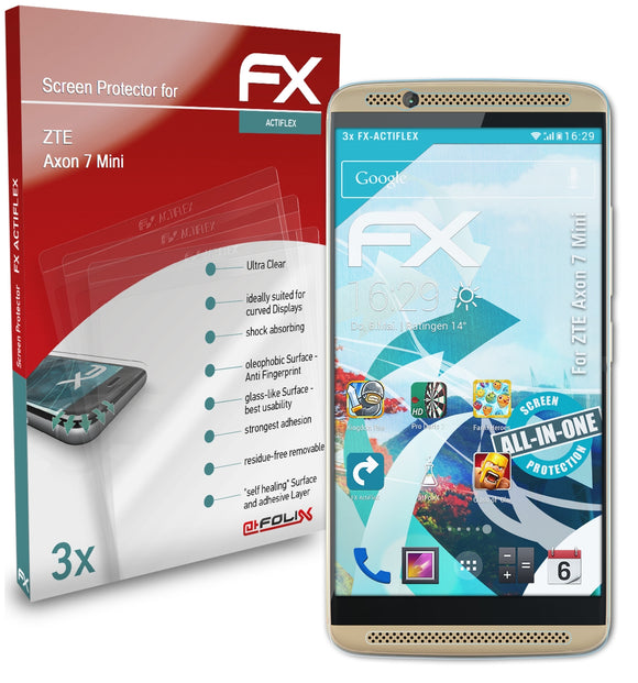 atFoliX FX-ActiFleX Displayschutzfolie für ZTE Axon 7 Mini