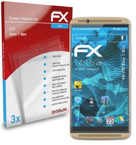 atFoliX FX-Clear Schutzfolie für ZTE Axon 7 Mini