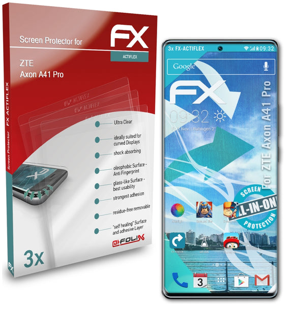 atFoliX FX-ActiFleX Displayschutzfolie für ZTE Axon A41 Pro