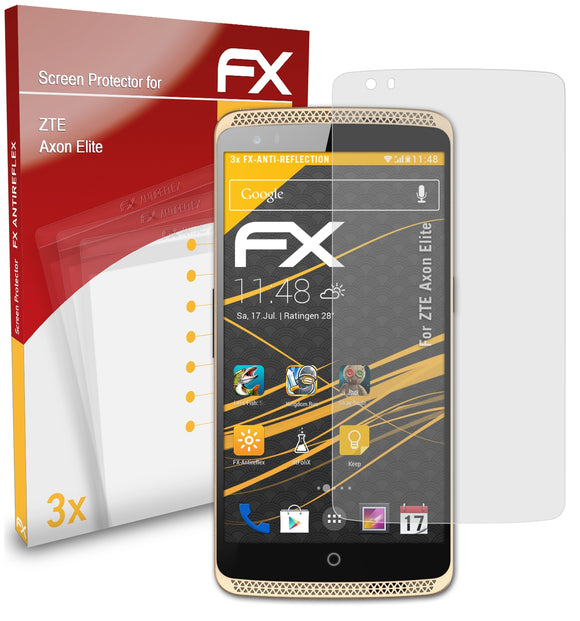atFoliX FX-Antireflex Displayschutzfolie für ZTE Axon Elite