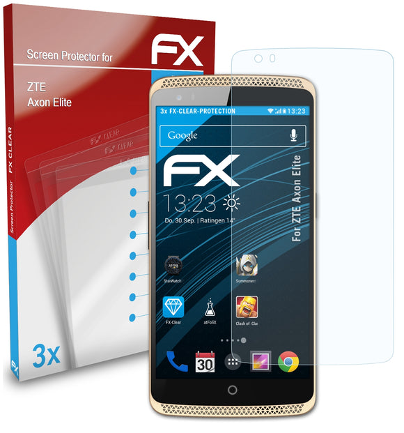 atFoliX FX-Clear Schutzfolie für ZTE Axon Elite