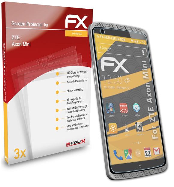 atFoliX FX-Antireflex Displayschutzfolie für ZTE Axon Mini