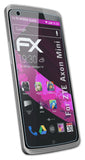 Glasfolie atFoliX kompatibel mit ZTE Axon Mini, 9H Hybrid-Glass FX