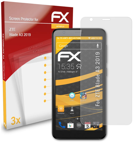 atFoliX FX-Antireflex Displayschutzfolie für ZTE Blade A3 2019