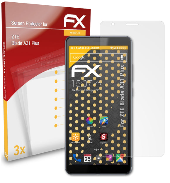 atFoliX FX-Antireflex Displayschutzfolie für ZTE Blade A31 Plus
