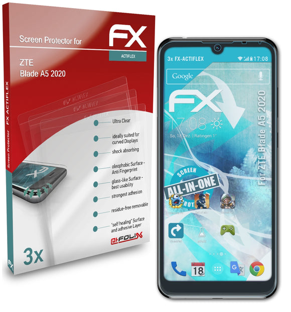 atFoliX FX-ActiFleX Displayschutzfolie für ZTE Blade A5 (2020)