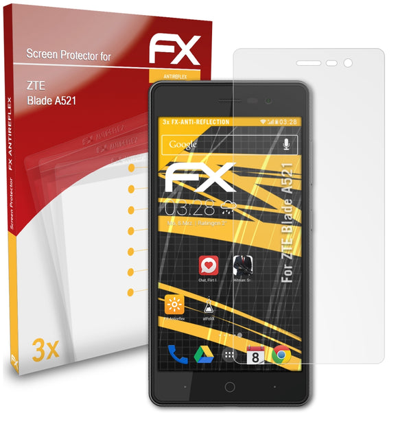 atFoliX FX-Antireflex Displayschutzfolie für ZTE Blade A521