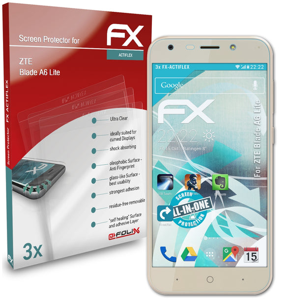 atFoliX FX-ActiFleX Displayschutzfolie für ZTE Blade A6 Lite