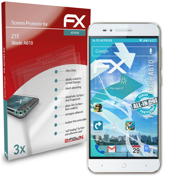 atFoliX FX-ActiFleX Displayschutzfolie für ZTE Blade A610