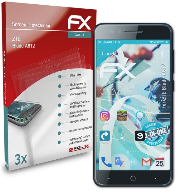 atFoliX FX-ActiFleX Displayschutzfolie für ZTE Blade A612