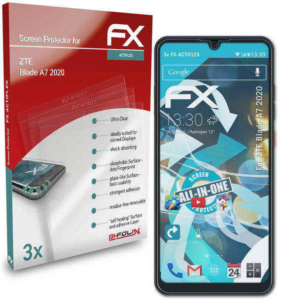atFoliX FX-ActiFleX Displayschutzfolie für ZTE Blade A7 (2020)