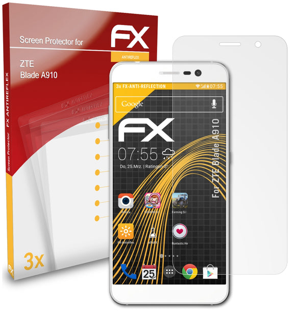 atFoliX FX-Antireflex Displayschutzfolie für ZTE Blade A910
