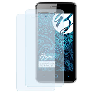 Bruni Basics-Clear Displayschutzfolie für ZTE Blade C341