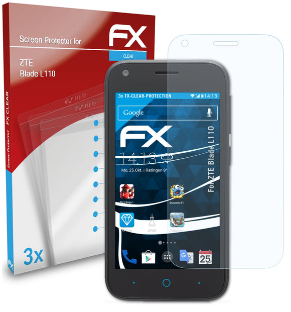 atFoliX FX-Clear Schutzfolie für ZTE Blade L110