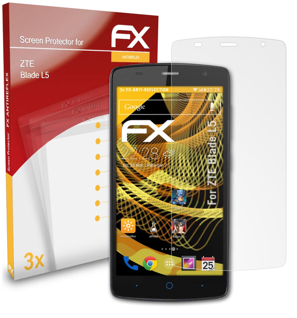 atFoliX FX-Antireflex Displayschutzfolie für ZTE Blade L5