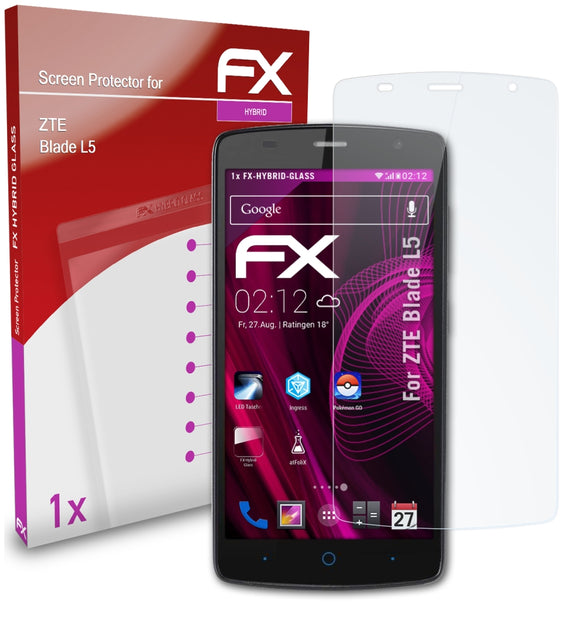 atFoliX FX-Hybrid-Glass Panzerglasfolie für ZTE Blade L5