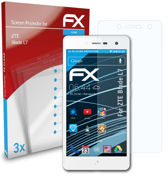 atFoliX FX-Clear Schutzfolie für ZTE Blade L7