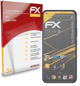 atFoliX FX-Antireflex Displayschutzfolie für ZTE Blade V2020