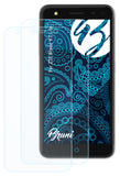 Schutzfolie Bruni kompatibel mit ZTE Blade V7 Lite, glasklare (2X)